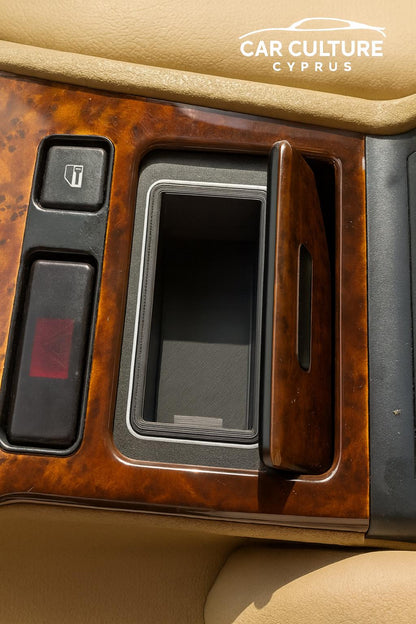 BMW E39 ashtray replace Cubby Center Console Storage Insert with Light Cutout Black