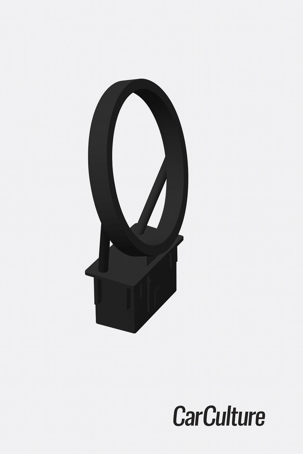 Ford Fiesta MK6 Cup Holder Insert: Coin Slot Replacement (2002-2008) black