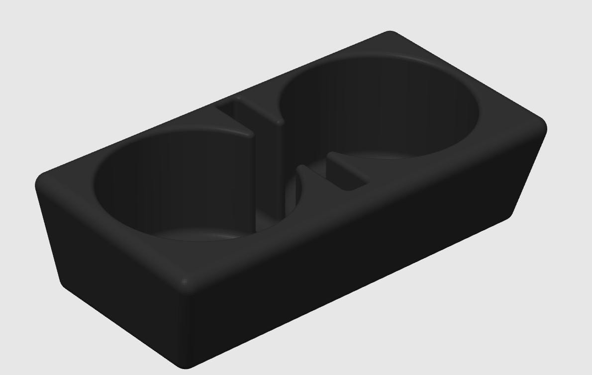 Land Cruiser 60-Series Cup Holder Insert – Dual Cup + Phone Slot