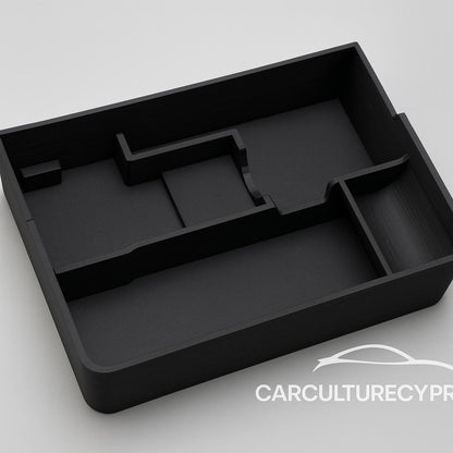 Tesla Model 3 Center Console Tray with J1772 Adapter Slot, EV Organizer, Car Storage, Tesla Interior Accessories