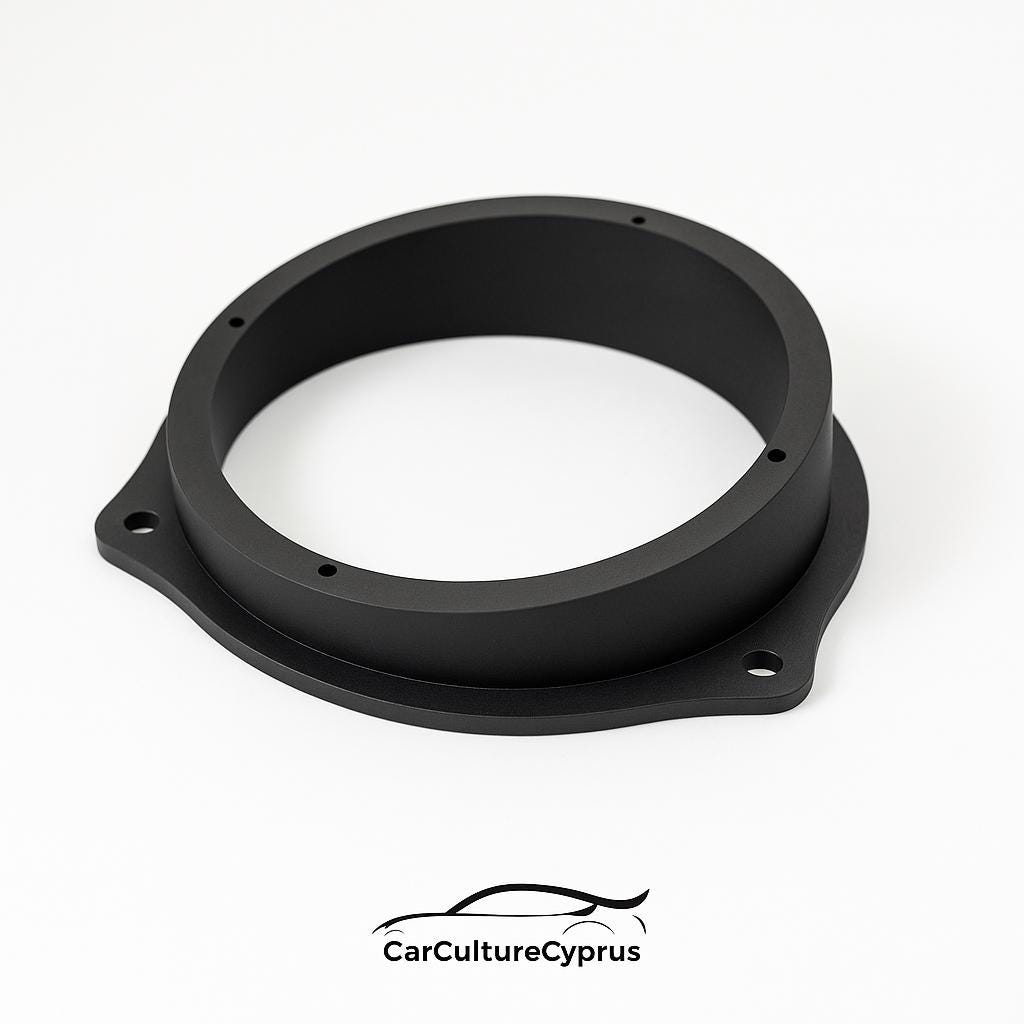 Opel Astra H 5D Rear 130mm Speaker Adapter Rings |  [Set of 2] black