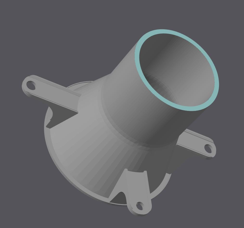 BMW E34 Headlight Intake Funnel Black | Engine Bay Cold Air Performance Upgrade