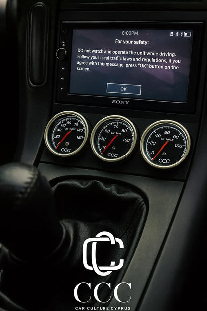 Toyota Soarer Ashtray Gauge Holder — Triple 52 mm Pod (1991 Soarer)