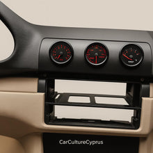 BMW E46 Triple Gauge Pod 52mm – Center Vent Mount, 1997–2006, Black