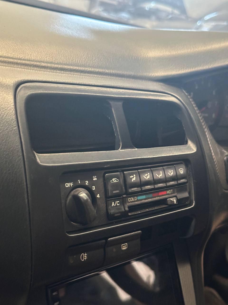Nissan Silvia S14 Center Console Trim: ASA Plastic, AC Vents (1993-1998) Black