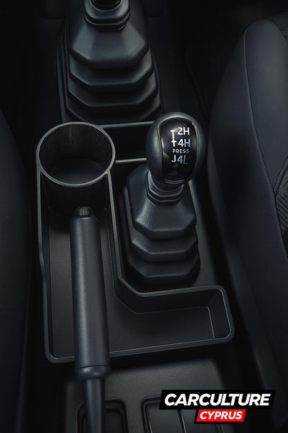 Suzuki Jimny JB74 Cup Holder — Manual Transmission — Drop-In Center Console Organizer black