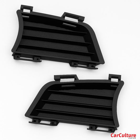 2005 Pontiac Vibe Grill Inserts | Front Bumper Replacement Set | black