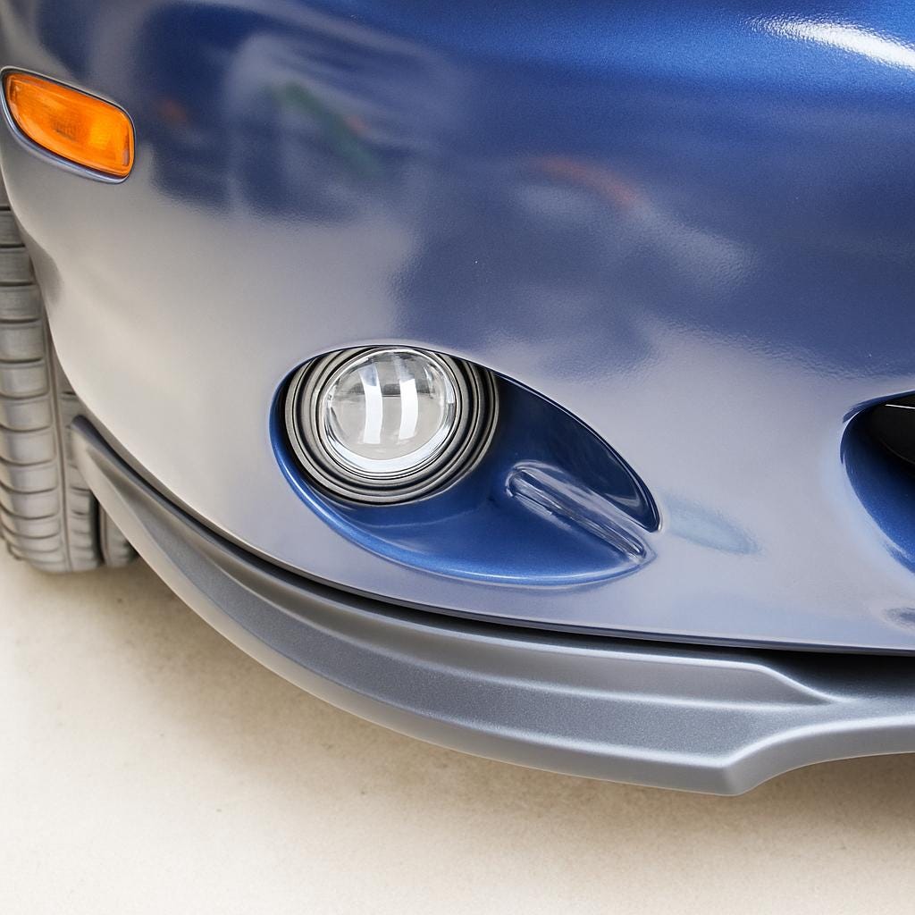 Miata NB Fog Light Bracket Set (1998–2005) – 4" Round Light Mount