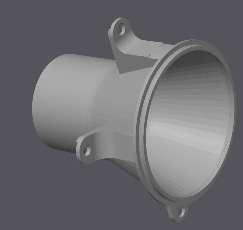 BMW E34 Headlight Intake Funnel Black | Engine Bay Cold Air Performance Upgrade