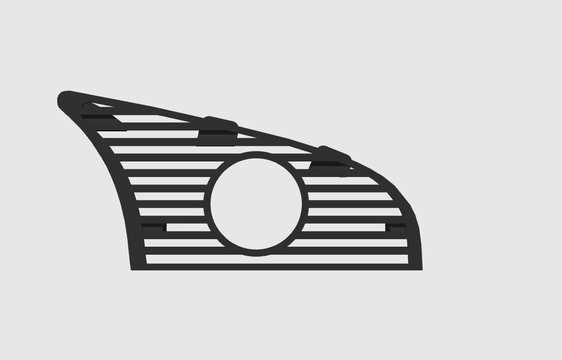 BMW E36 Center Vent Gauge Pod: 52mm/60mm Holder - Black