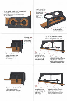 BMW E39 Front Cup Holder – DIY Kit (Automatic, Left & Rright Versions) black
