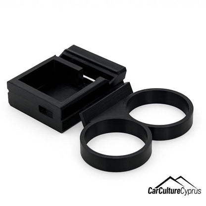 VW T2 Ashtray Replacement + Dual Cup Holder black