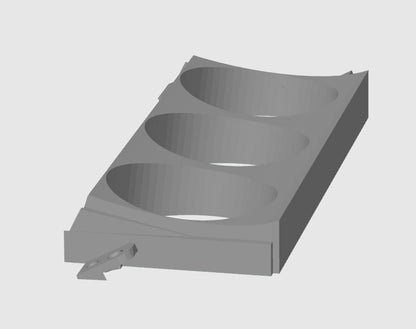 Toyota Soarer Ashtray Gauge Holder — Triple 52 mm Pod (1991 Soarer)