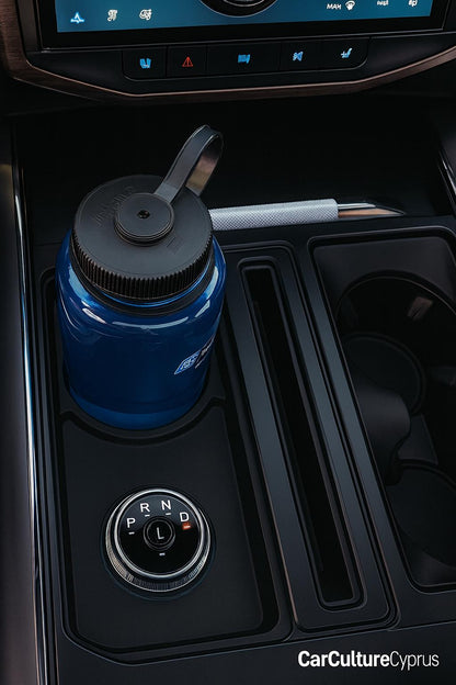 F150 Rotary Shifter Center Console Insert with Nalgene-Compatible Cupholder
