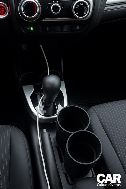 Honda Fit / Jazz 2015–2020 Cup Holder Insert | Parking Brake Console Cupholders black