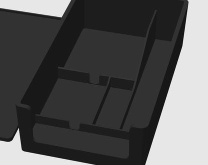 Audi B9 Center Console Tray (No 12V Socket) — Black