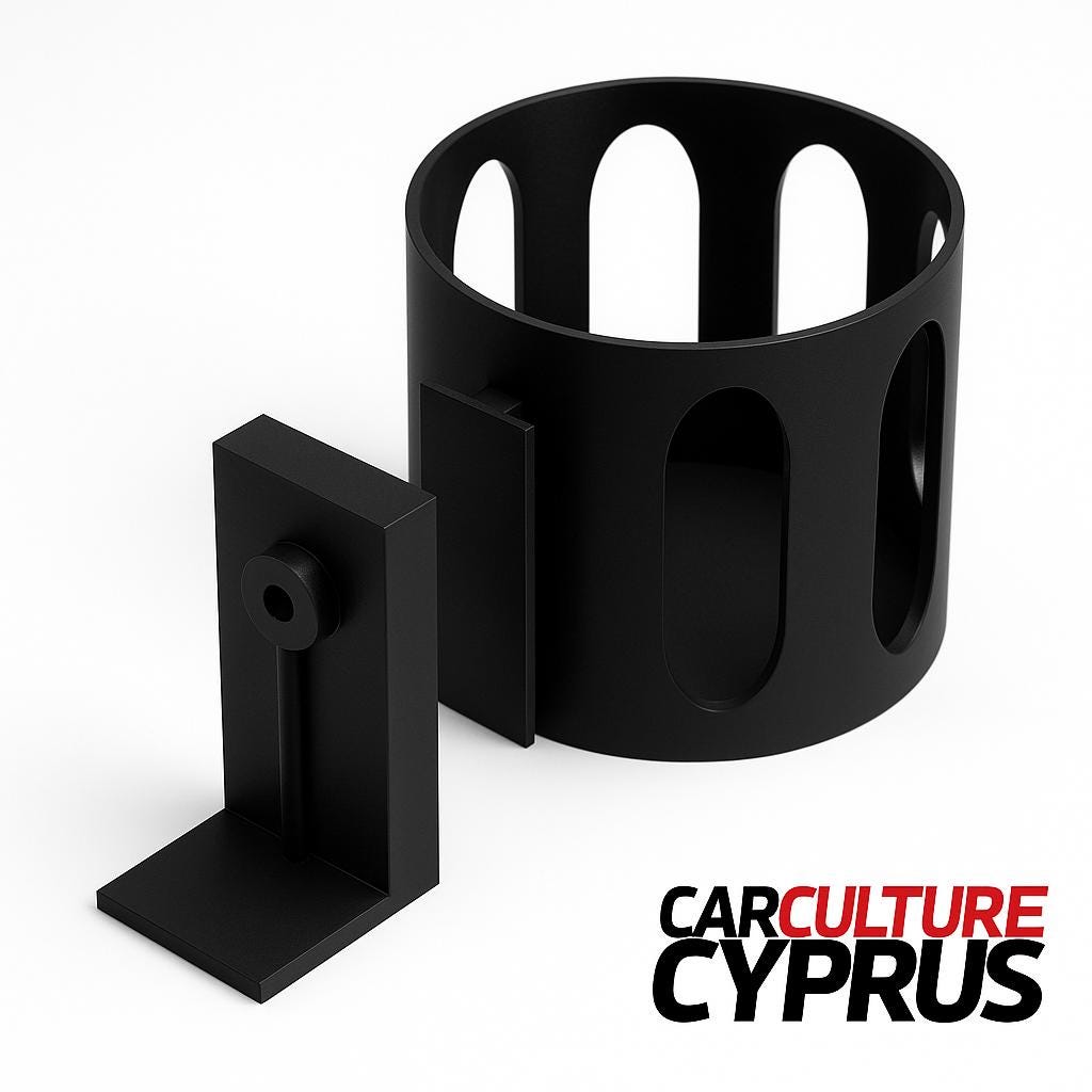 Mazda MX-5 NA Miata Cup Holder | Side Console Mount | black