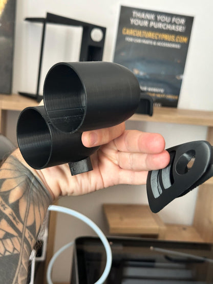 Mazda RX-8 Gauge Holder: 52mm, Single/Dual, Left/Right Hand Drive Compatible, Black