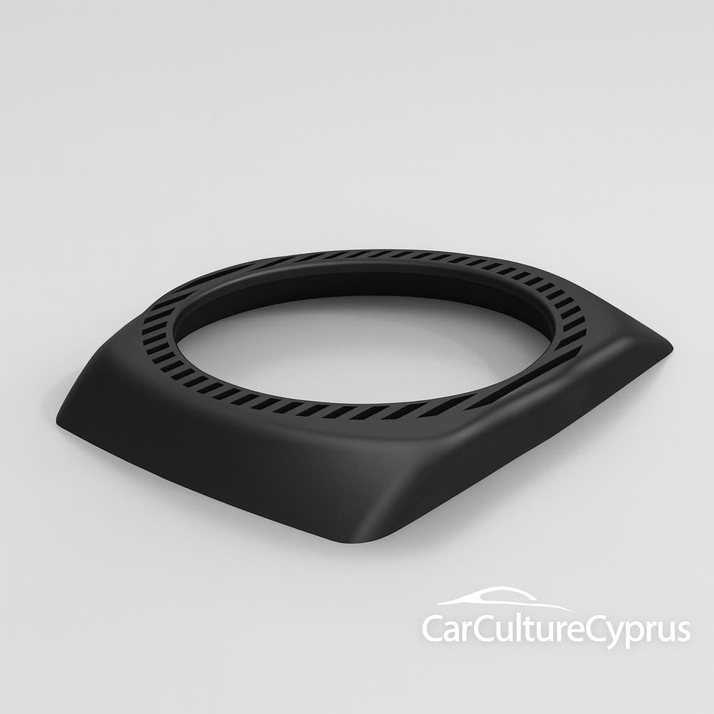 W124 Sedan Rear Door Speaker Enclosure: 10cm Audio Upgrade Set black