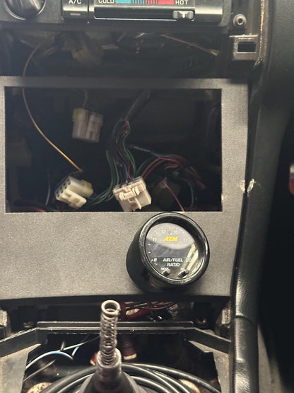 Double DIN Dashboard Panel + Gauge Slot (Driver-Facing) – S14 Nissan Silvia / 200sx