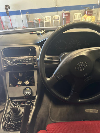 Double DIN Dashboard Panel + Gauge Slot (Driver-Facing) – S14 Nissan Silvia / 200sx