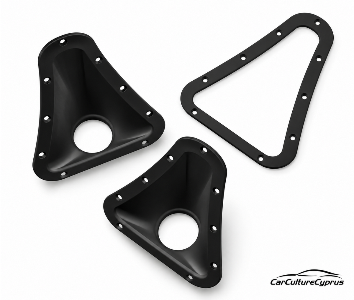 Universal Racing Air Duct Vent Pair with Marking Template – 2 Inch