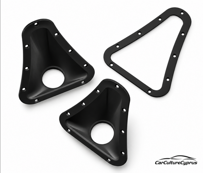 Universal Racing Air Duct Vent Pair with Marking Template – 2 Inch