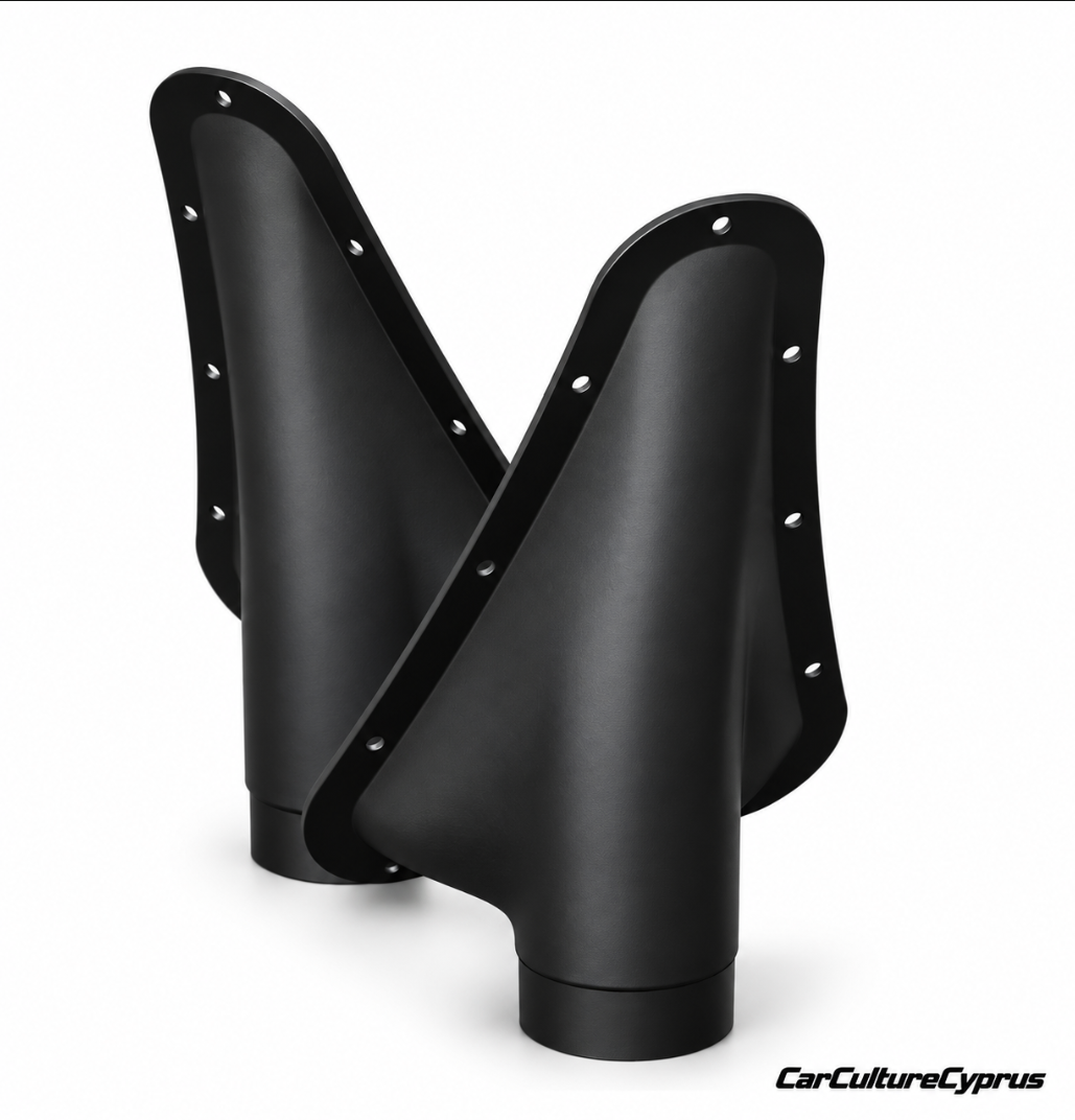 Universal Racing Air Duct Vent Pair with Marking Template – 2 Inch