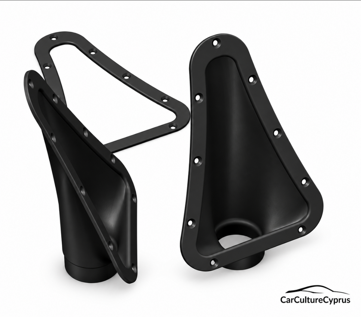 Universal Racing Air Duct Vent Pair with Marking Template – 2 Inch