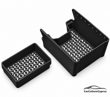 Rivian R2 Center Console Organizer With Sliding Tray – Storage Insert Set