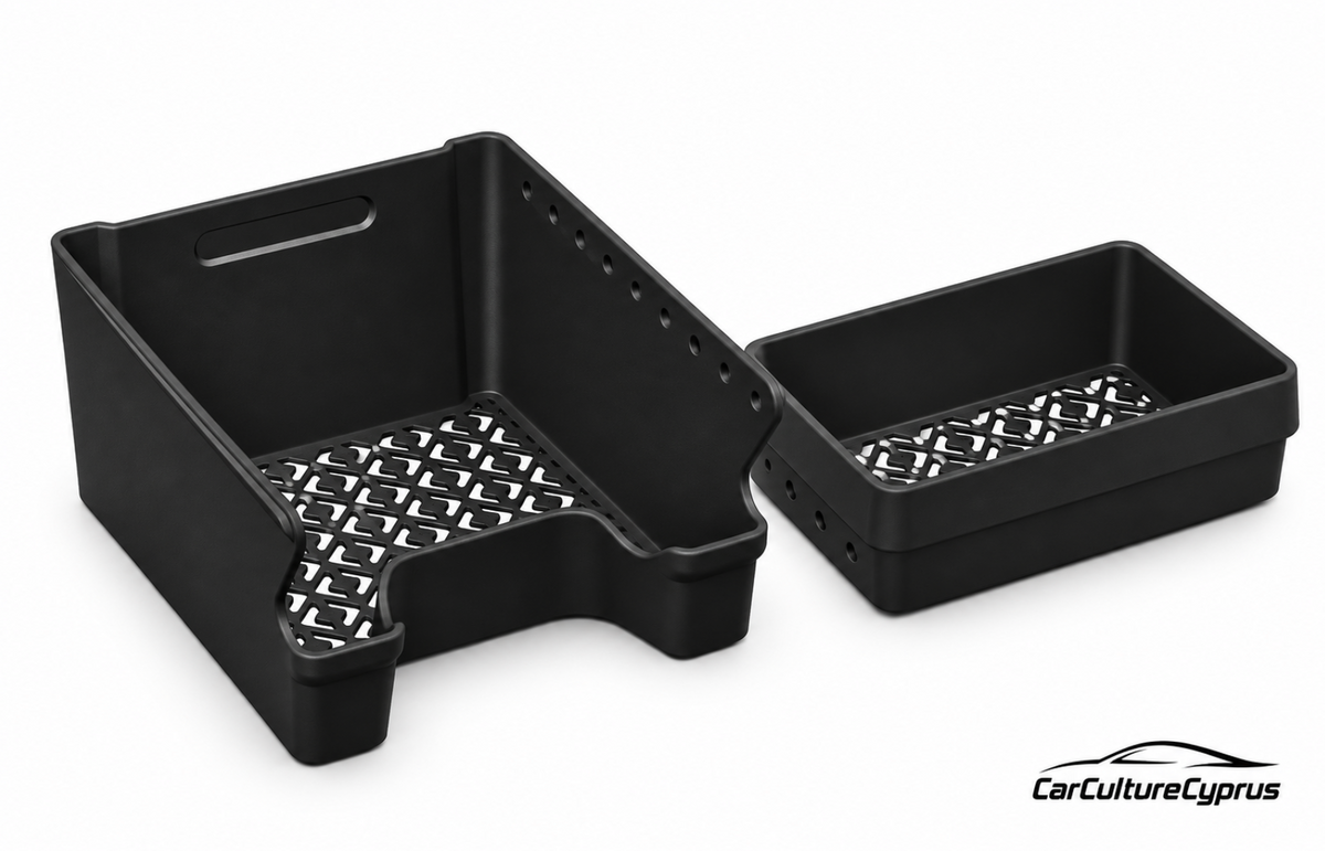 Rivian R2 Center Console Organizer With Sliding Tray – Storage Insert Set