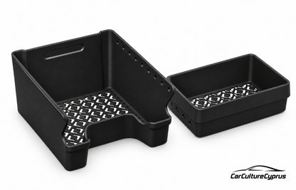 Rivian R2 Center Console Organizer With Sliding Tray – Storage Insert Set