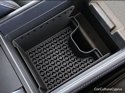 Rivian R2 Center Console Organizer With Sliding Tray – Storage Insert Set