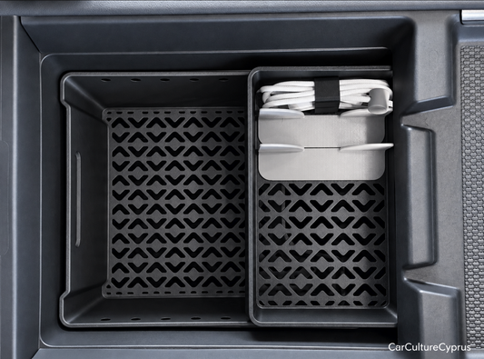 Rivian R2 Center Console Organizer With Sliding Tray – Storage Insert Set