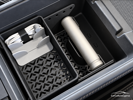 Rivian R2 Center Console Organizer With Sliding Tray – Storage Insert Set