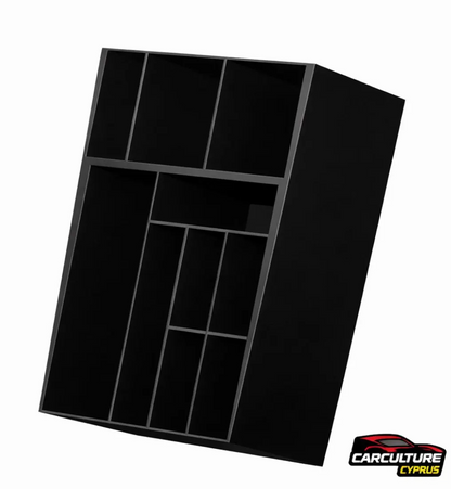 Hyundai Sonata Armrest Storage Organizer Insert – Center Console Divider (2018+) black