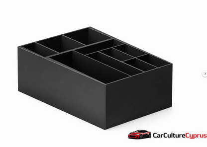 Hyundai Sonata Armrest Storage Organizer Insert – Center Console Divider (2018+) black