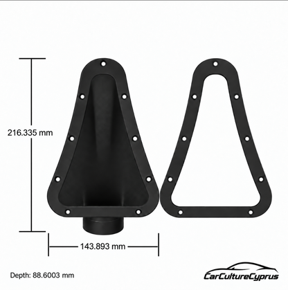 Universal Racing Air Duct Vent Pair with Marking Template – 2 Inch