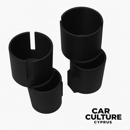 Nissan Leaf Cup Holder Adapter – Set of 2 (Fits 32–44oz) black