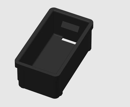 BMW E39 ashtray replace Cubby Center Console Storage Insert with Light Cutout Black