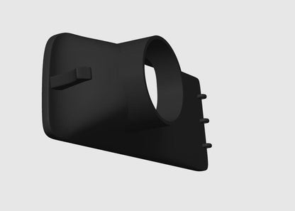 Volkswagen Air Duct Kit: Fits Original Vehicle - Golf MK3, Black