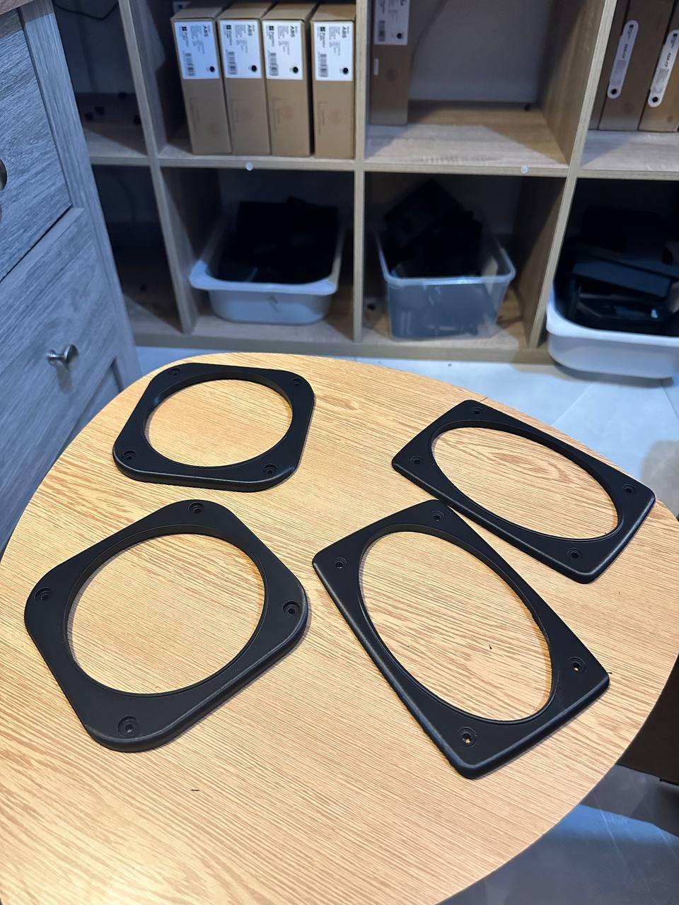 Porsche 911 Speaker Trim Set | Front & Rear Surrounds | OEM-Style ASA Replacement black