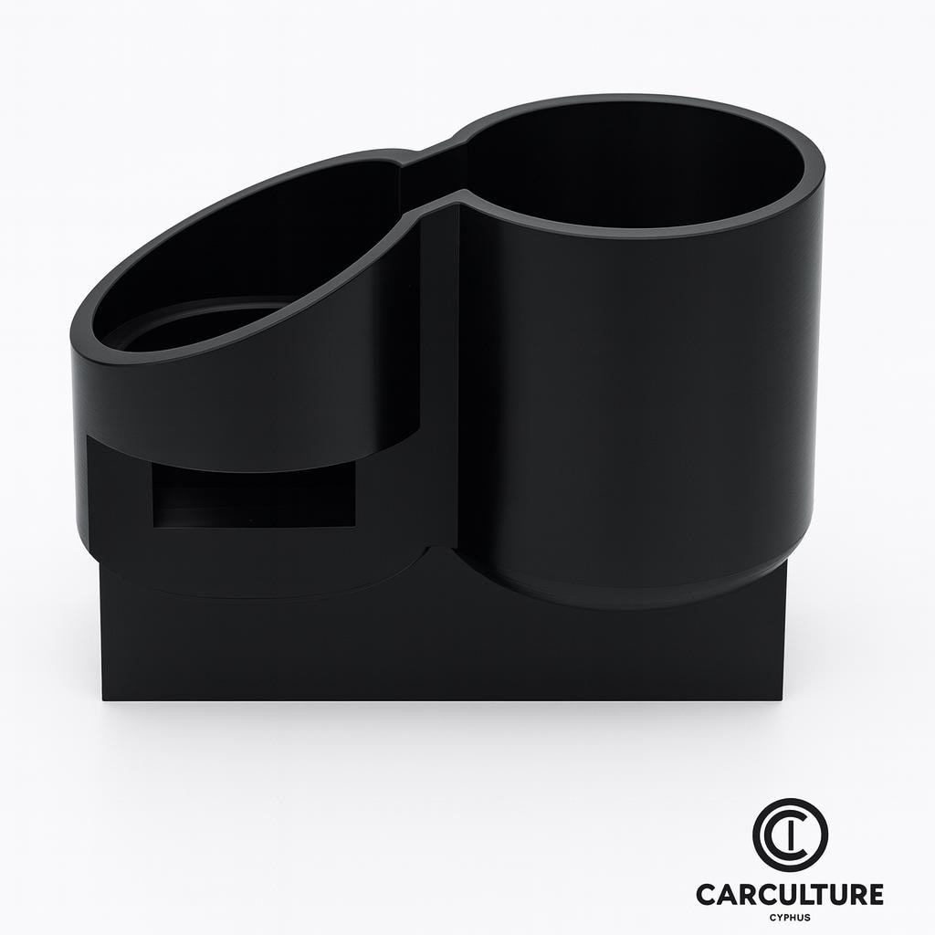 Cup Holder for Audi TT MK1 — Secure Fit, Dual-Size Design black