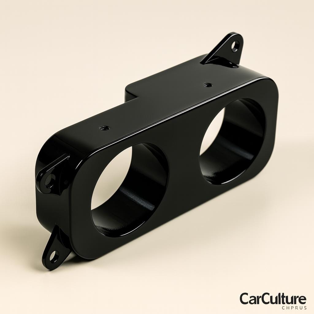 Toyota Celica RA24 Gauge Pod: 52mm Custom Dash Mount black