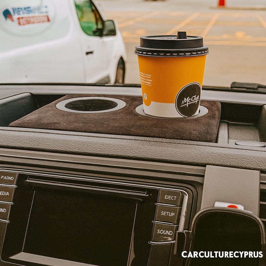 VW T6 Dashboard Cup Holder Set: Custom Fit, Spill-Proof black