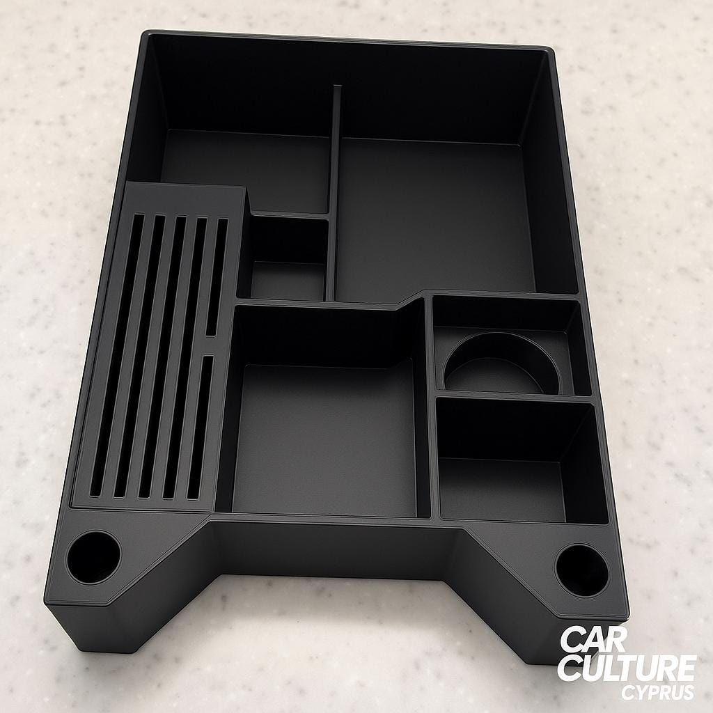 Tesla Model X Center Console Storage Cubbie – Practical Organization Solution