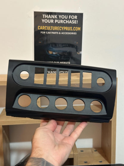 Custom Rocker Switch & 12V Socket Panel — Jeep Grand Cherokee WJ / WG (1999–2004)