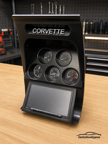 1969 C3 Corvette Radio & Gauge Bezel – Dakota Digital Gauges Dash Panel