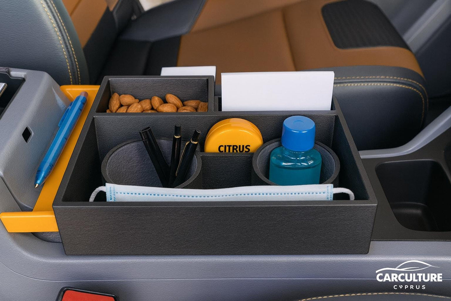 Ford Ranger Cup Holder Organizer | Front Console Storage System