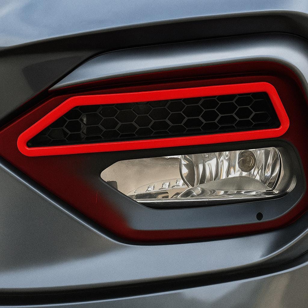 Ford Fiesta ST Line Mk8 Air Intake Mesh Set | Fog Light Duct Insert black